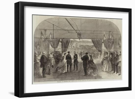 Festival at Hartford Mill, Oldham, Given by Mr Platt to 8000 of His Workpeople-null-Framed Giclee Print