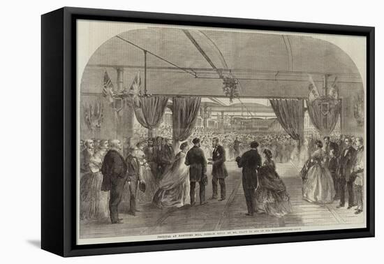 Festival at Hartford Mill, Oldham, Given by Mr Platt to 8000 of His Workpeople-null-Framed Stretched Canvas