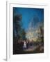 Festival at Night at the Tuileries June 10, 1867-Pierre Tetar Van Elven-Framed Giclee Print