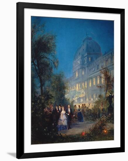 Festival at Night at the Tuileries June 10, 1867-Pierre Tetar Van Elven-Framed Giclee Print