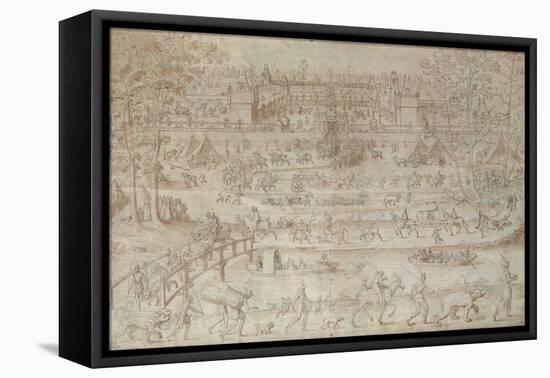 Festival at the Chateau D'Anet-Antoine Caron-Framed Stretched Canvas