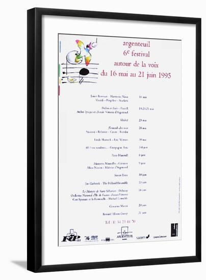 Festival D'Argenteuil-André François-Framed Serigraph