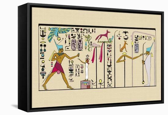 Festival for Ramses II-J. Gardner Wilkinson-Framed Stretched Canvas