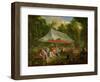 Festival Given by the Prince of Conti to the Prince of Brunswick-Lunebourg at L'Isle-Adam, 1766-Michel Barthélémy Ollivier-Framed Giclee Print