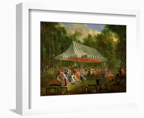 Festival Given by the Prince of Conti to the Prince of Brunswick-Lunebourg at L'Isle-Adam, 1766-Michel Barthélémy Ollivier-Framed Giclee Print