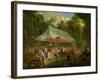 Festival Given by the Prince of Conti to the Prince of Brunswick-Lunebourg at L'Isle-Adam, 1766-Michel Barthélémy Ollivier-Framed Giclee Print