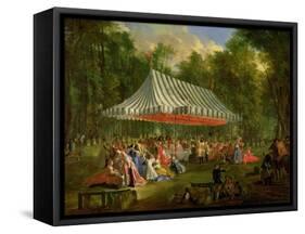 Festival Given by the Prince of Conti to the Prince of Brunswick-Lunebourg at L'Isle-Adam, 1766-Michel Barthélémy Ollivier-Framed Stretched Canvas