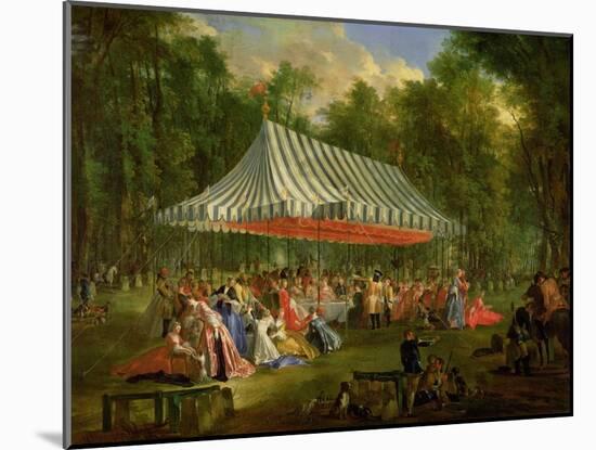 Festival Given by the Prince of Conti to the Prince of Brunswick-Lunebourg at L'Isle-Adam, 1766-Michel Barthélémy Ollivier-Mounted Giclee Print