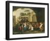 Festival in a Square in Naples, Italy-Pietro Fabris-Framed Giclee Print