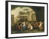 Festival in a Square in Naples, Italy-Pietro Fabris-Framed Giclee Print