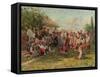 Festival in a Ukrainian Village, C. 1882-1917-Vladimir Egorovic Makovsky-Framed Stretched Canvas