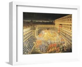 Festival in Honour of Queen Christina of Sweden at the Palazzo Barberini-Filippo Lauri-Framed Giclee Print