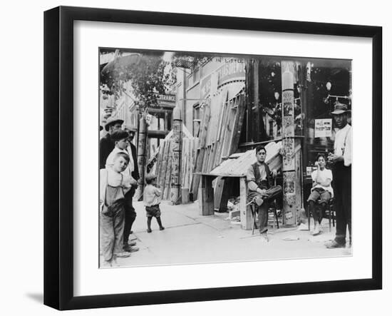 Festival in Little Italy Photograph - New York, NY-Lantern Press-Framed Art Print