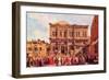 Festival in San Rocco-Canaletto-Framed Art Print
