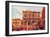 Festival in San Rocco-Canaletto-Framed Art Print