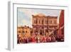 Festival in San Rocco-Canaletto-Framed Art Print