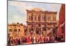 Festival In San Rocco-Canaletto-Mounted Art Print