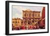 Festival In San Rocco-Canaletto-Framed Art Print