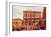 Festival In San Rocco-Canaletto-Framed Art Print