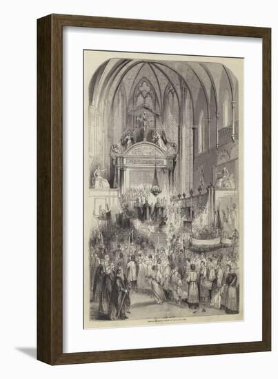 Festival of Corpus Christi at Liege, June 1846-null-Framed Giclee Print