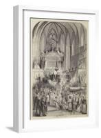 Festival of Corpus Christi at Liege, June 1846-null-Framed Giclee Print