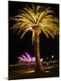 Festival of Light, Sydney Opera House and Palm Tree, Sydney, New South Wales, Australia, Pacific-Mark Mawson-Mounted Photographic Print