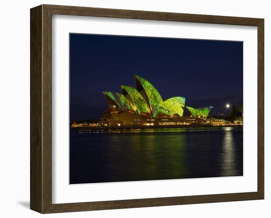 Festival of Light, Sydney Opera House, Sydney, New South Wales, Australia-Mark Mawson-Framed Photographic Print