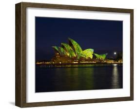 Festival of Light, Sydney Opera House, Sydney, New South Wales, Australia-Mark Mawson-Framed Photographic Print