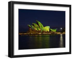 Festival of Light, Sydney Opera House, Sydney, New South Wales, Australia-Mark Mawson-Framed Photographic Print