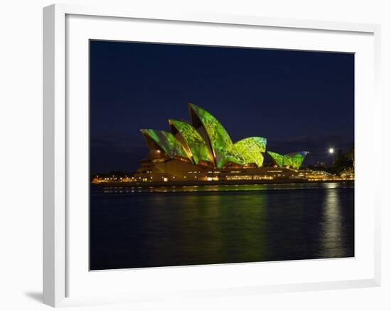 Festival of Light, Sydney Opera House, Sydney, New South Wales, Australia-Mark Mawson-Framed Photographic Print