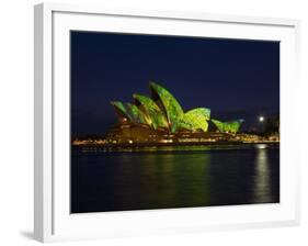 Festival of Light, Sydney Opera House, Sydney, New South Wales, Australia-Mark Mawson-Framed Photographic Print