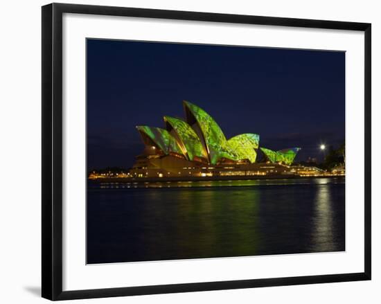 Festival of Light, Sydney Opera House, Sydney, New South Wales, Australia-Mark Mawson-Framed Photographic Print