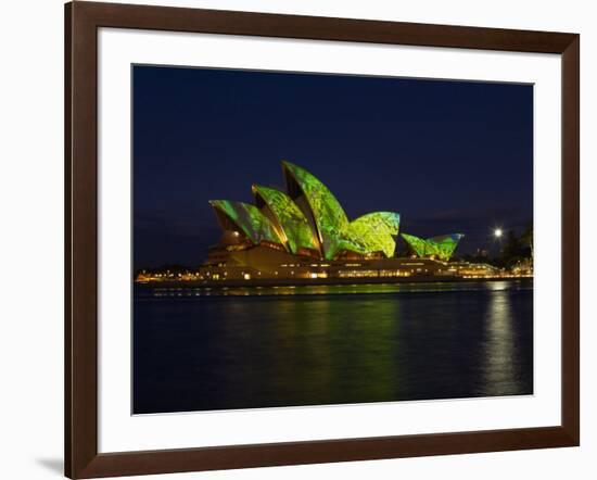 Festival of Light, Sydney Opera House, Sydney, New South Wales, Australia-Mark Mawson-Framed Photographic Print