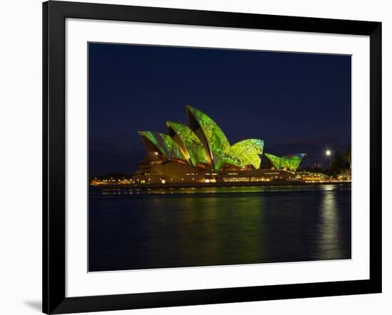 Festival of Light, Sydney Opera House, Sydney, New South Wales, Australia-Mark Mawson-Framed Photographic Print