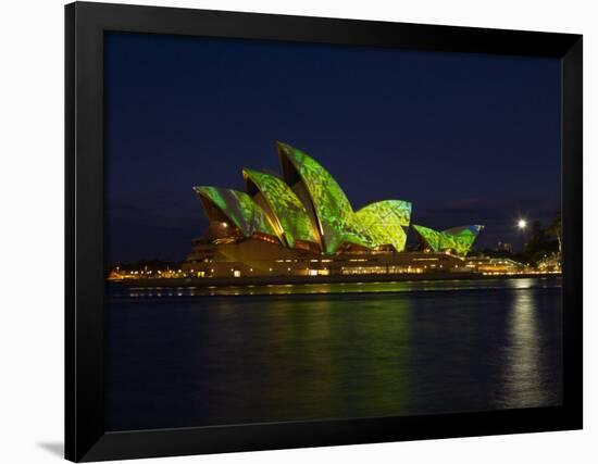 Festival of Light, Sydney Opera House, Sydney, New South Wales, Australia-Mark Mawson-Framed Photographic Print