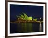 Festival of Light, Sydney Opera House, Sydney, New South Wales, Australia-Mark Mawson-Framed Photographic Print