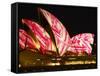 Festival of Light, Sydney Opera House, Sydney, New South Wales, Australia-Mark Mawson-Framed Stretched Canvas