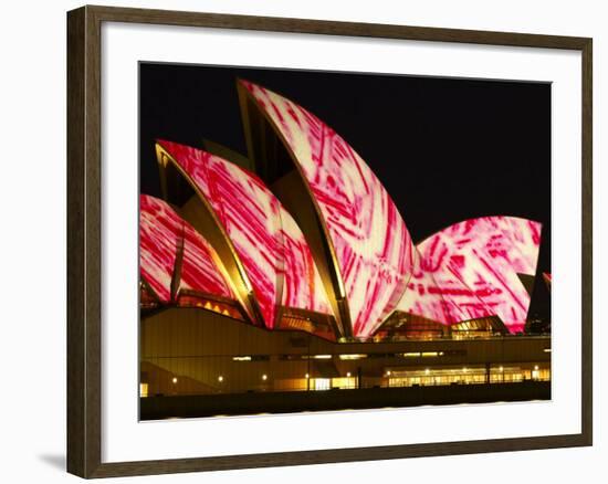 Festival of Light, Sydney Opera House, Sydney, New South Wales, Australia-Mark Mawson-Framed Photographic Print