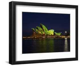 Festival of Light, Sydney Opera House, Sydney, New South Wales, Australia-Mark Mawson-Framed Photographic Print