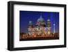 Festival of Lights, Berlin Cathedral at the Pleasure Garden, Lustgarten, Berlin-null-Framed Art Print