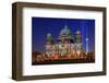 Festival of Lights, Berlin Cathedral at the Pleasure Garden, Lustgarten, Berlin-null-Framed Art Print