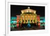 Festival of Lights, Berlin Theatre at Gendarmenmarkt, Berlin, Germany-null-Framed Art Print