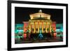 Festival of Lights, Berlin Theatre at Gendarmenmarkt, Berlin, Germany-null-Framed Art Print