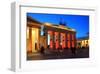 Festival of Lights, Brandenburg Gate at Pariser Platz, Berlin, Germany-null-Framed Art Print