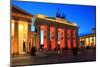 Festival of Lights, Brandenburg Gate at Pariser Platz, Berlin, Germany-null-Mounted Art Print