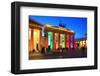 Festival of Lights, Brandenburg Gate at Pariser Platz, Berlin, Germany-null-Framed Art Print