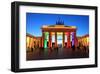 Festival of Lights, Brandenburg Gate at Pariser Platz, Berlin, Germany-null-Framed Art Print