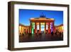 Festival of Lights, Brandenburg Gate at Pariser Platz, Berlin, Germany-null-Framed Art Print