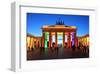 Festival of Lights, Brandenburg Gate at Pariser Platz, Berlin, Germany-null-Framed Art Print