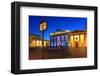 Festival of Lights, Brandenburg Gate at Pariser Platz, Berlin, Germany-null-Framed Art Print